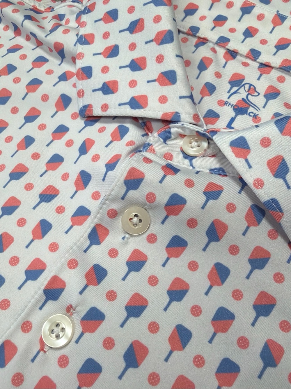 Rhoback Pickleball Collection Polo Size Large RARE - Picture 3 of 7